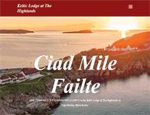 Tablet Screenshot of kelticlodge.ca
